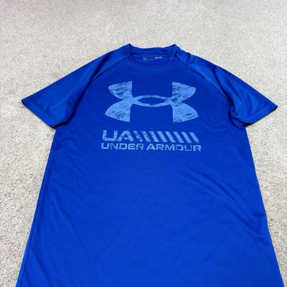 Under Armour T-Shirt Men’s Blue Short Sleeve Size Small - Picture 6 of 10